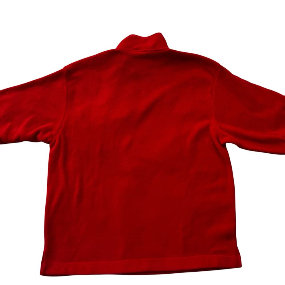 VTG Disney Store 90s Y2k Sweater Sz XL Red Mickey 1/4 Zip Pull Over Long Sleeve‎ - Picture 4 of 12